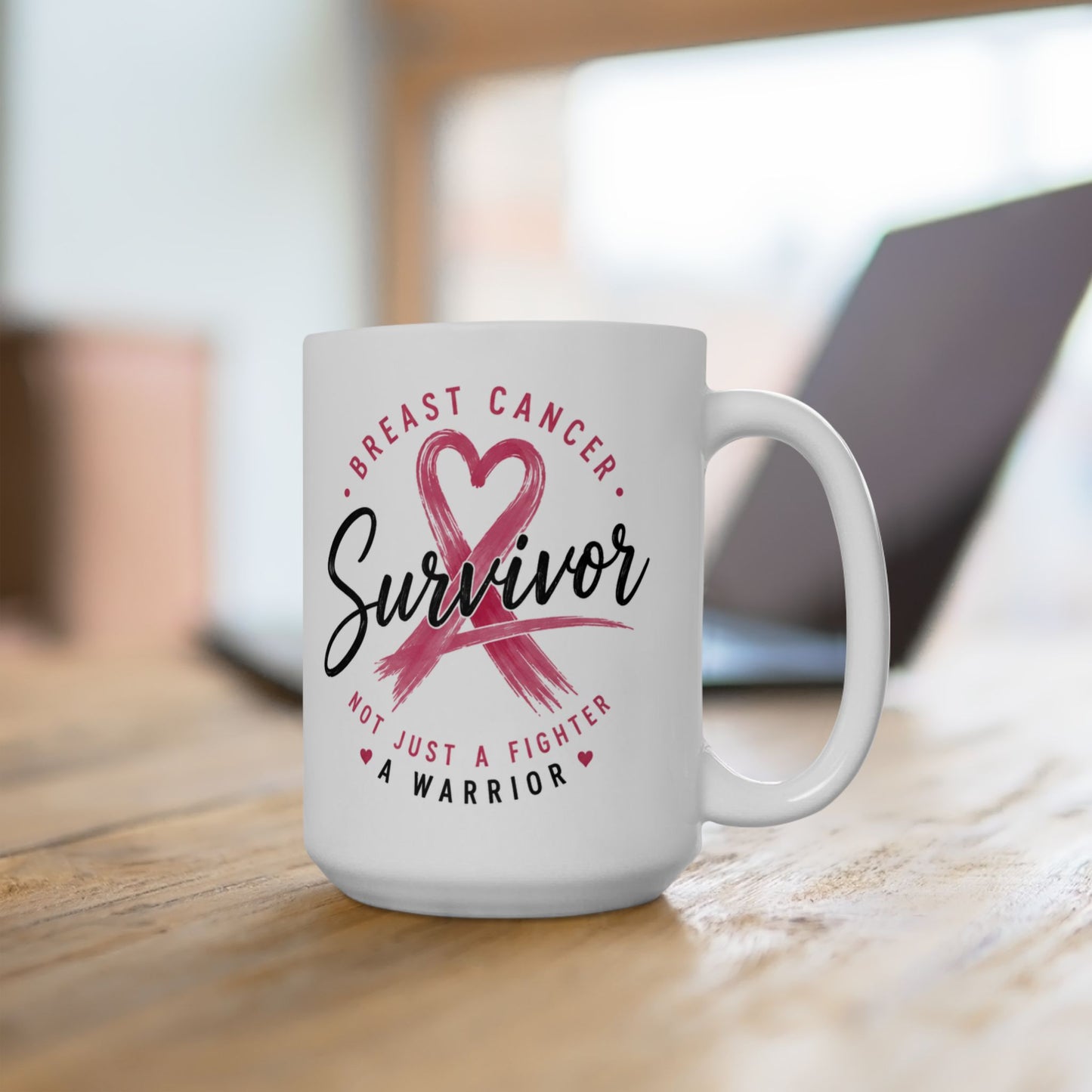Breast Cancer Survivor - Warrior Ceramic Mug, (11oz, 15oz)