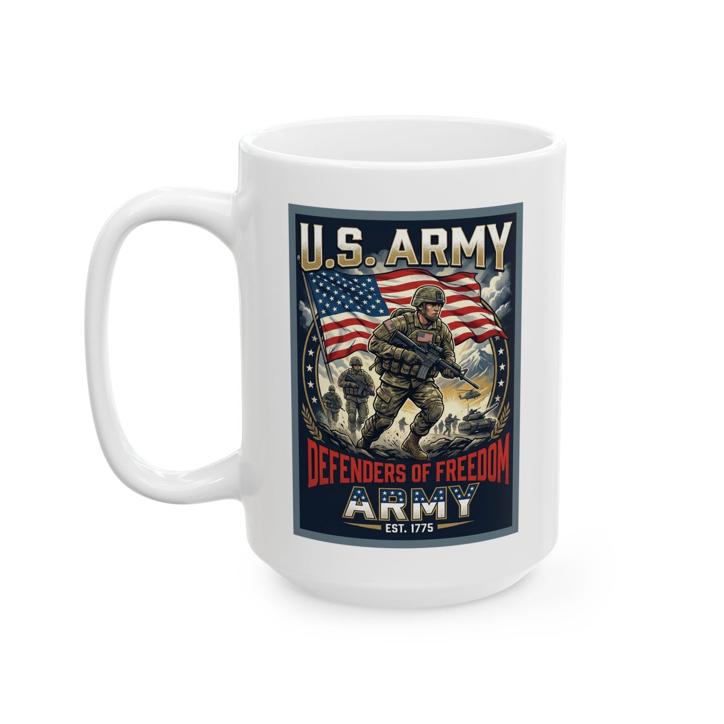 U.S. Army Defenders of Freedom Ceramic Mug (11oz, 15oz)