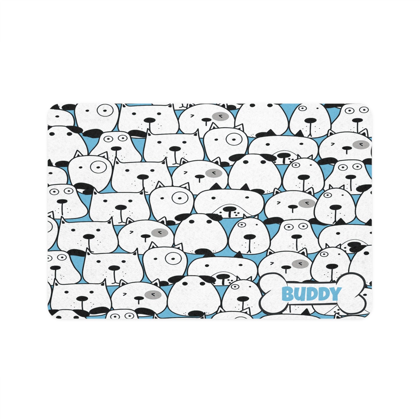 Good Doggy Blue Pet Food Mat (12x18)