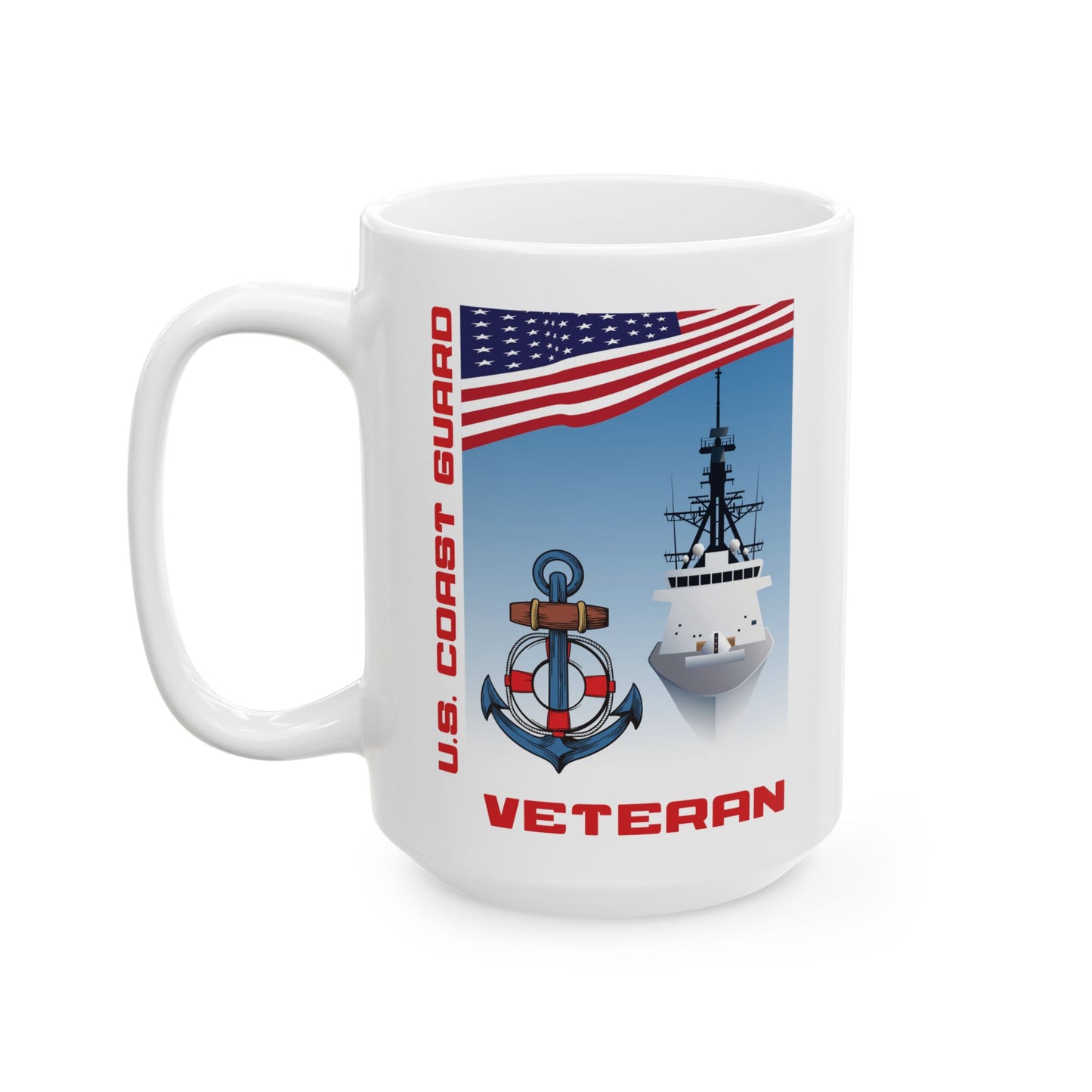 U.S. Coast Guard Veteran Ceramic Mug (11oz, 15oz)