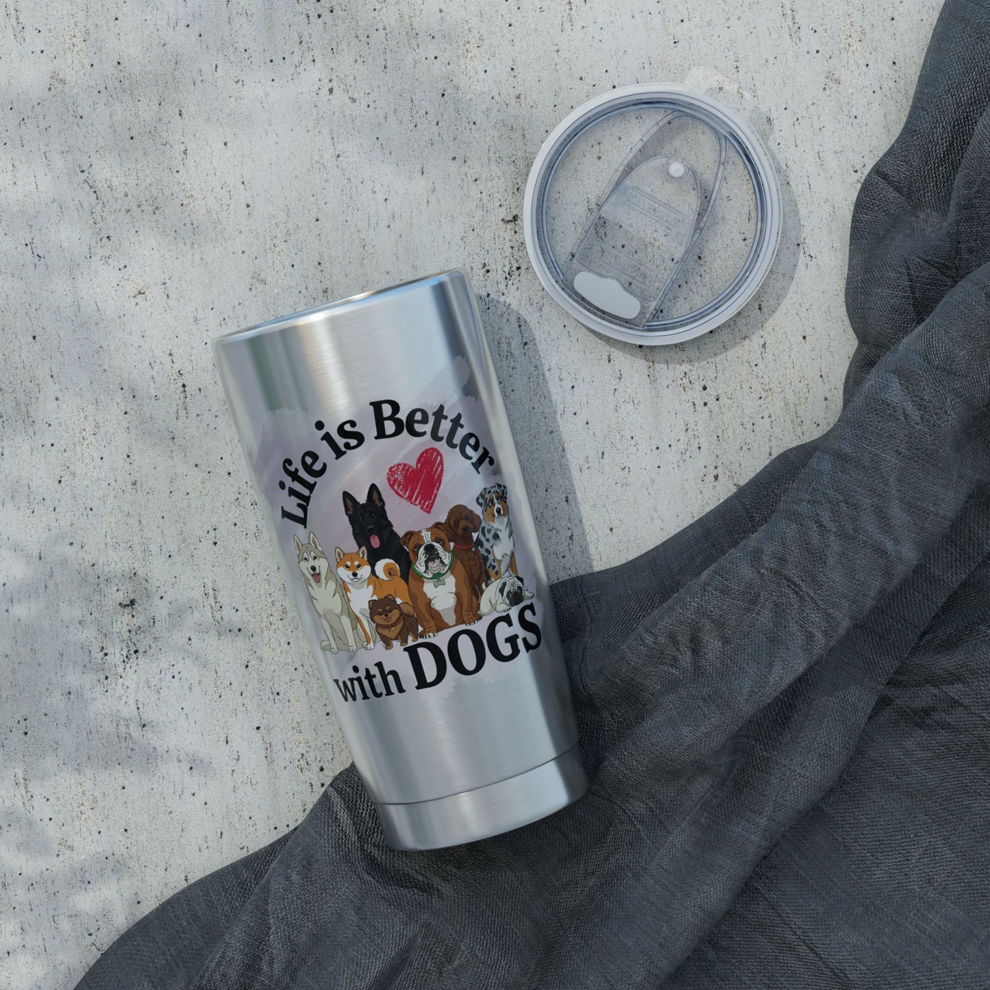 Life is Better with Dogs Vagabond 20oz Tumbler