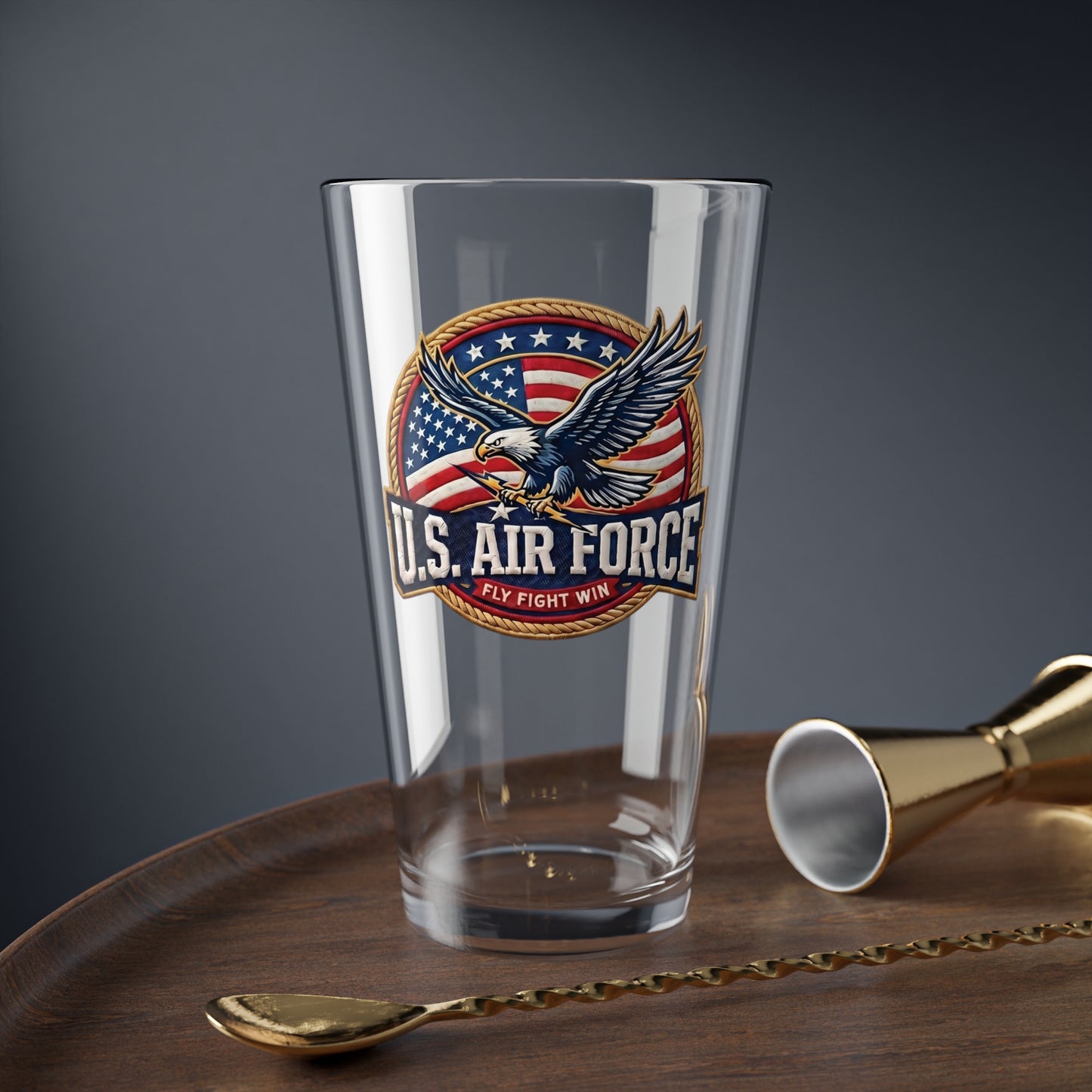 U.S. Air Force Patriotic Mixing Glass — 16oz