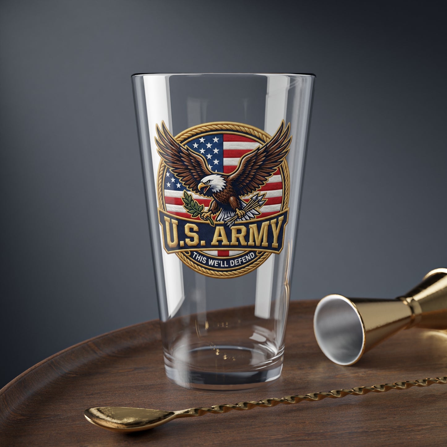 U.S. Army Patriotic Mixing Glass — 16oz