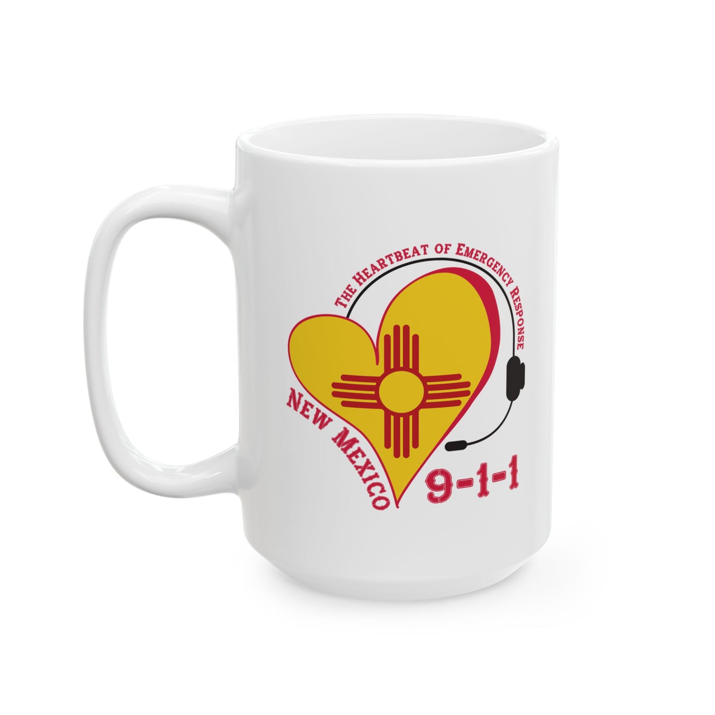 New Mexico 911 Heartbeat Ceramic Mug (11oz, 15oz)