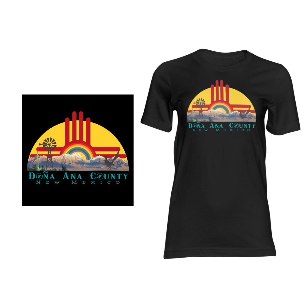 Dona Ana County Organ Mountains - Short sleeved cotton t-shirt