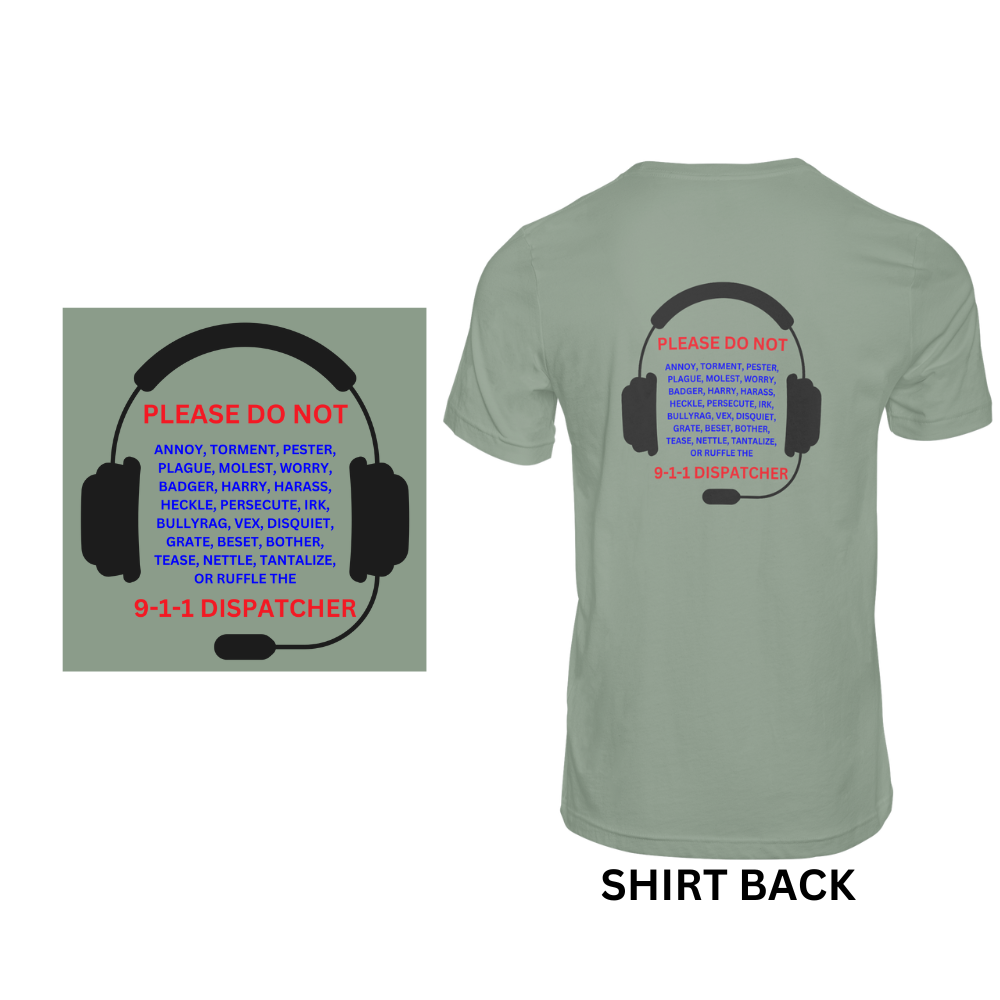 Do Not Annoy 911 - Short sleeved cotton t-shirt