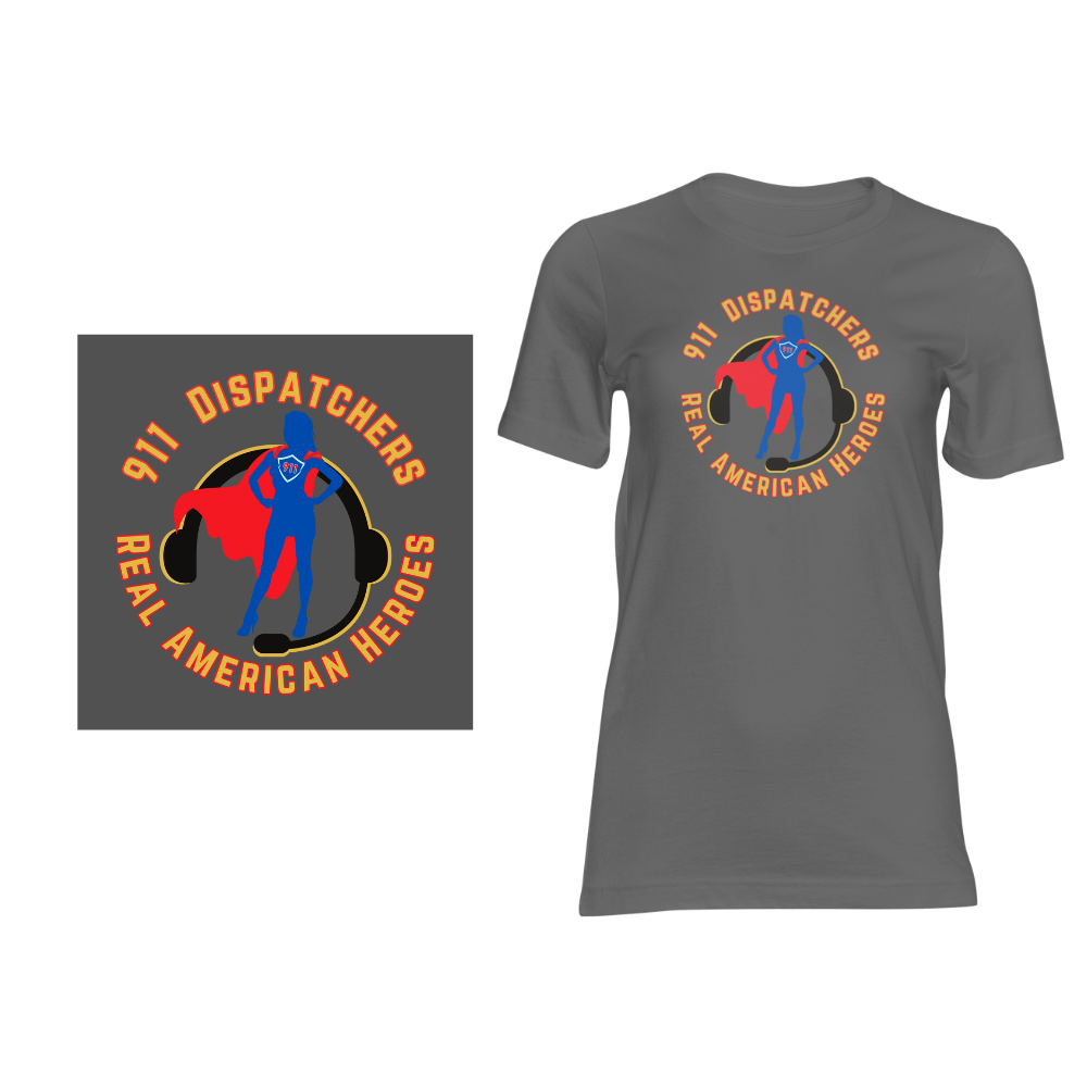 911 American Heroes - Female - Short sleeved cotton t-shirt