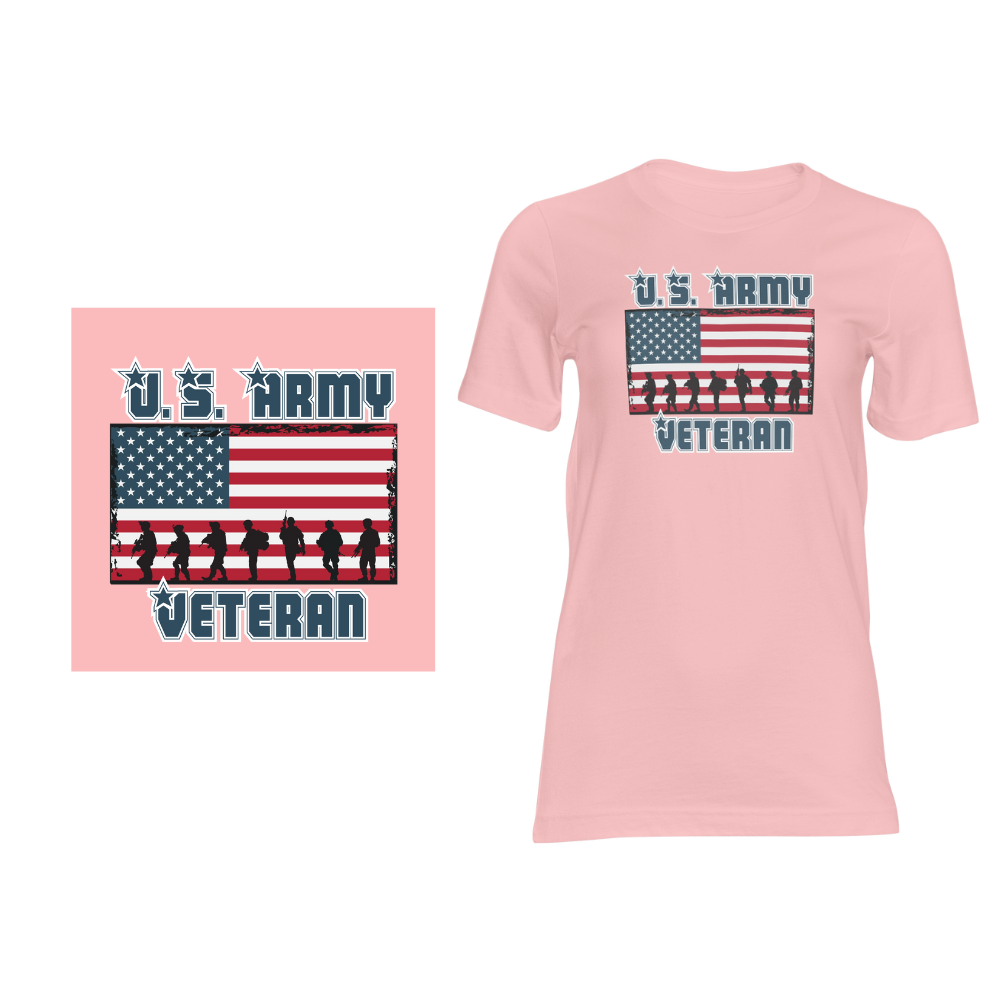 Army Veteran Design - Short sleeved cotton t-shirt