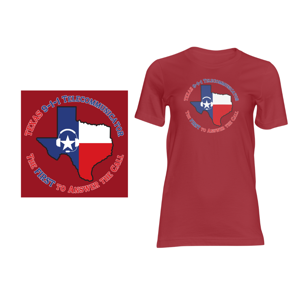Texas 911 TCs Answer the Call - Short sleeved cotton t-shirt