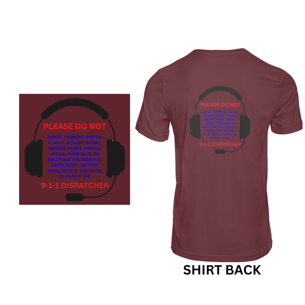 Do Not Annoy 911 - Short sleeved cotton t-shirt