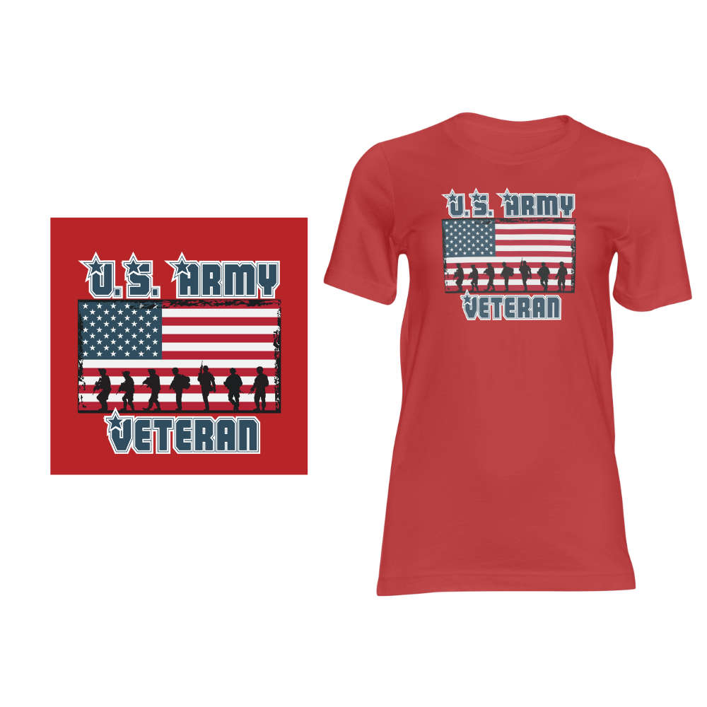 Army Veteran Design - Short sleeved cotton t-shirt