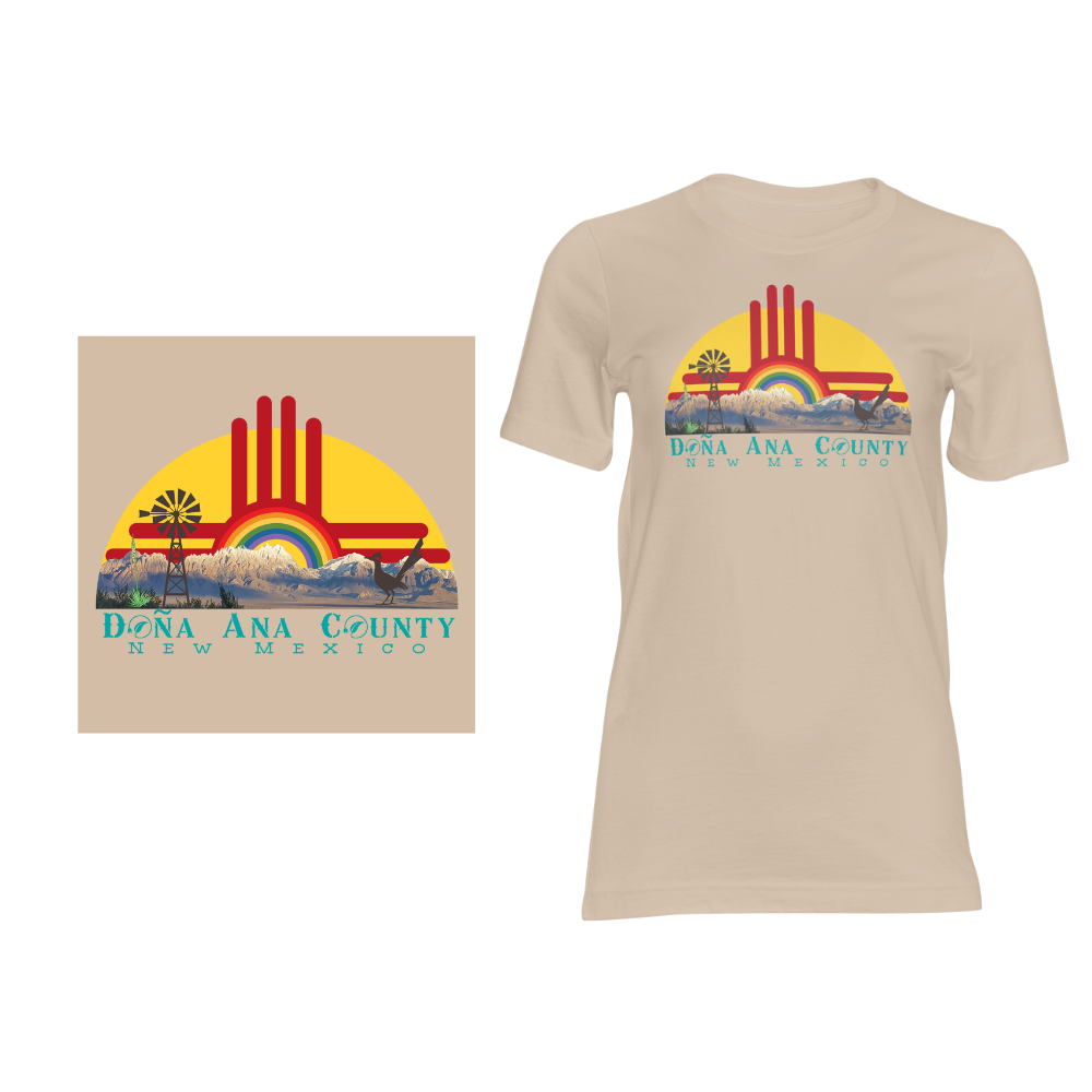 Dona Ana County Organ Mountains - Short sleeved cotton t-shirt
