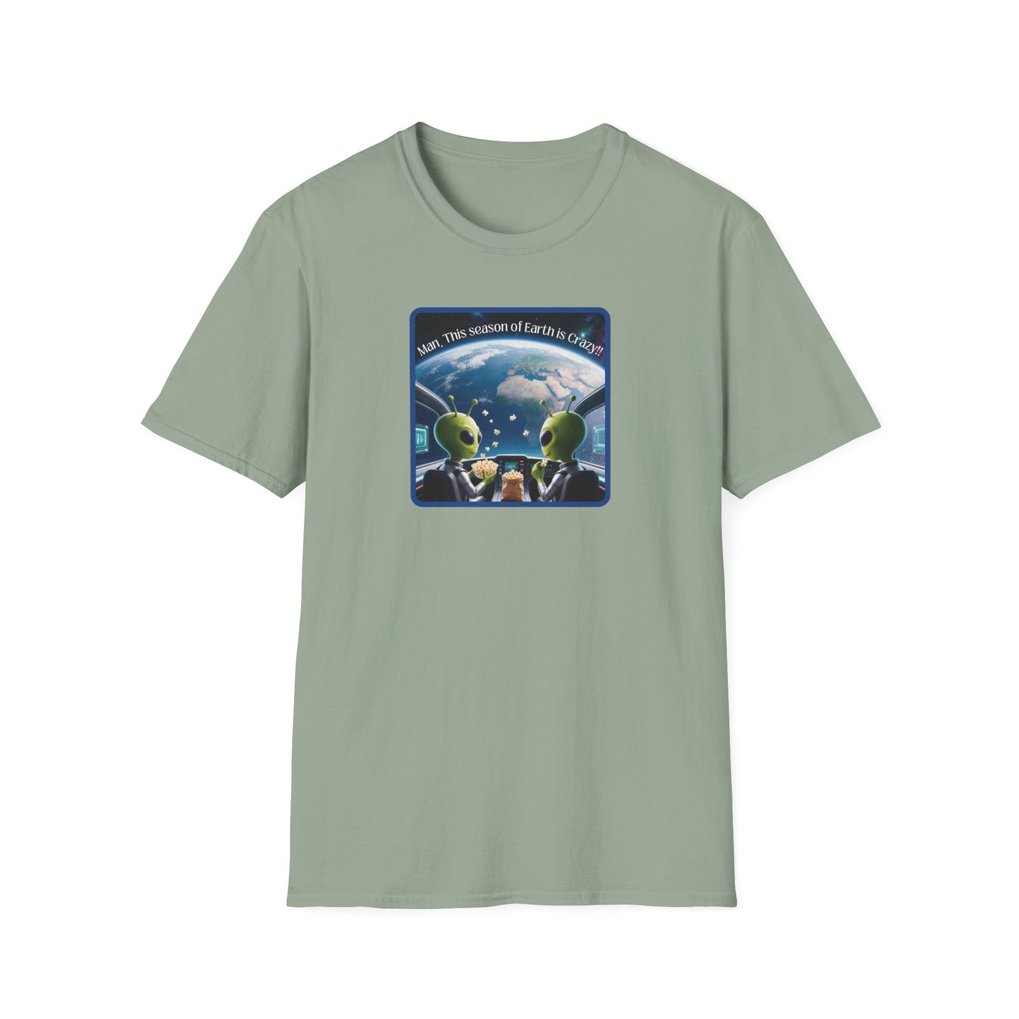 Extraterrestrials Enjoying the Show Unisex Softstyle T-Shirt