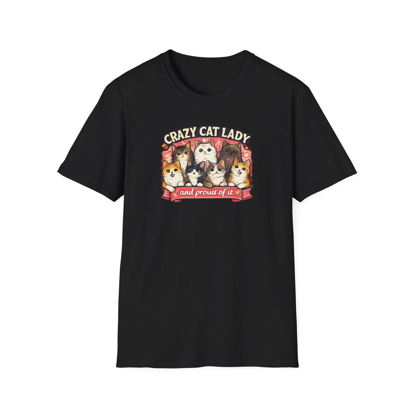 Crazy Cat Lady Unisex Softstyle T-Shirt