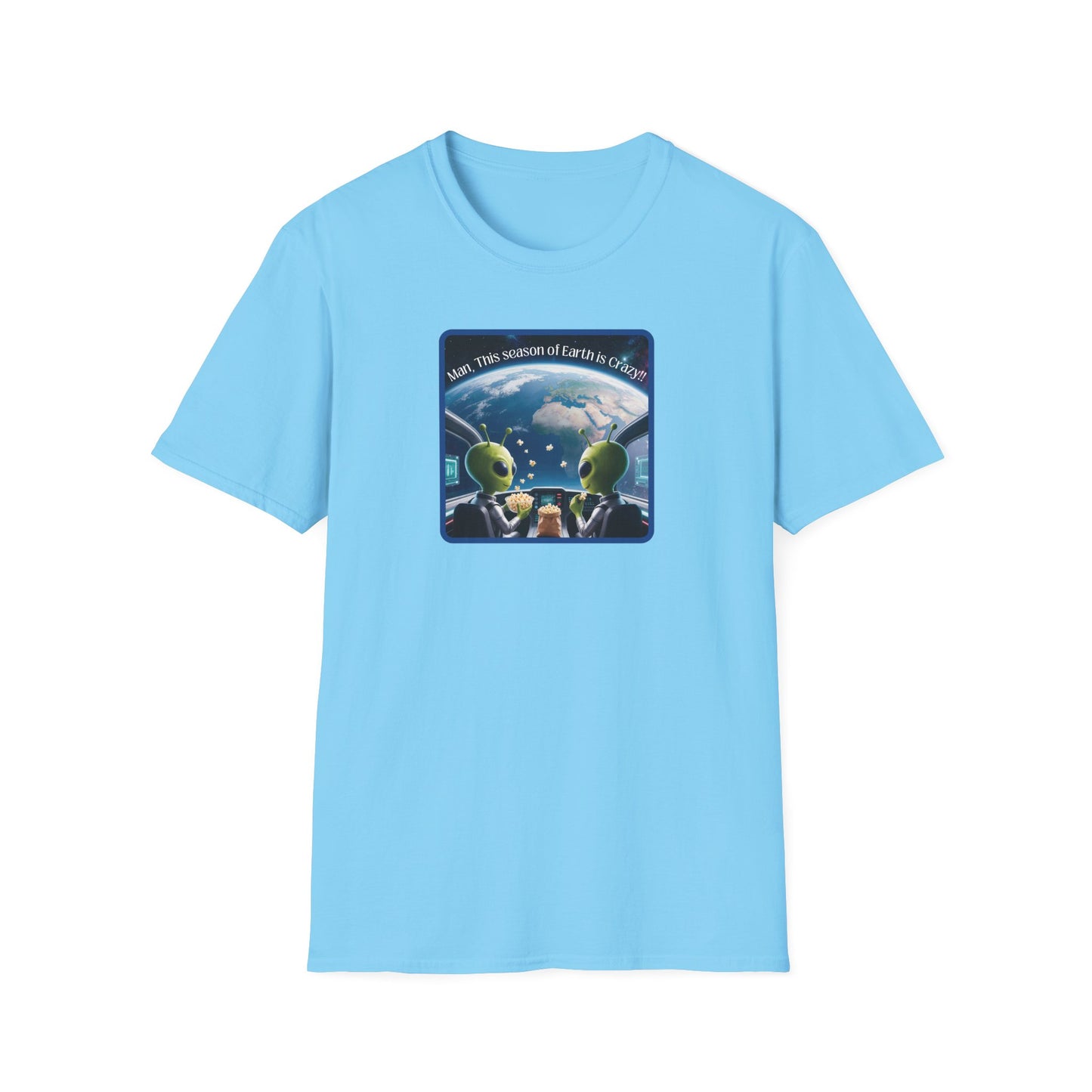 Extraterrestrials Enjoying the Show Unisex Softstyle T-Shirt