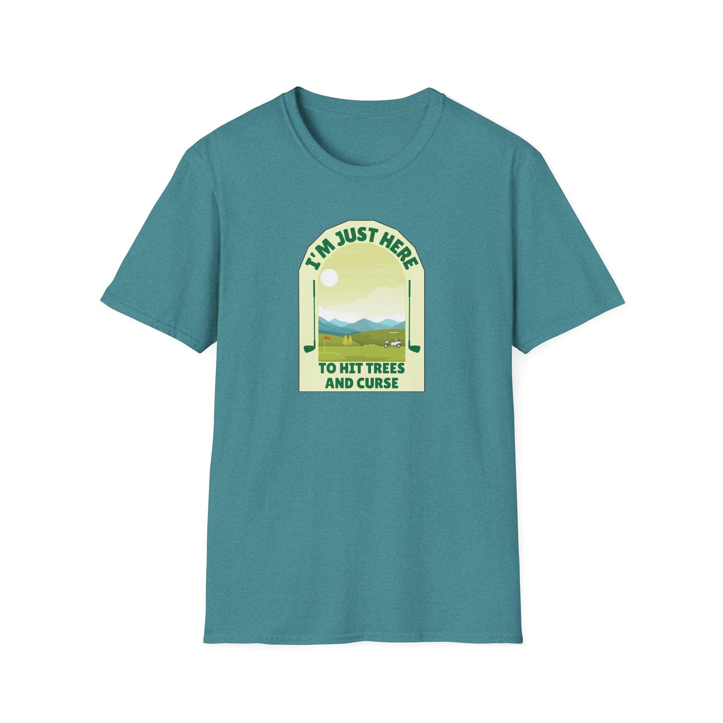 Golf: Hitting Trees & Cursing Unisex Softstyle T-Shirt