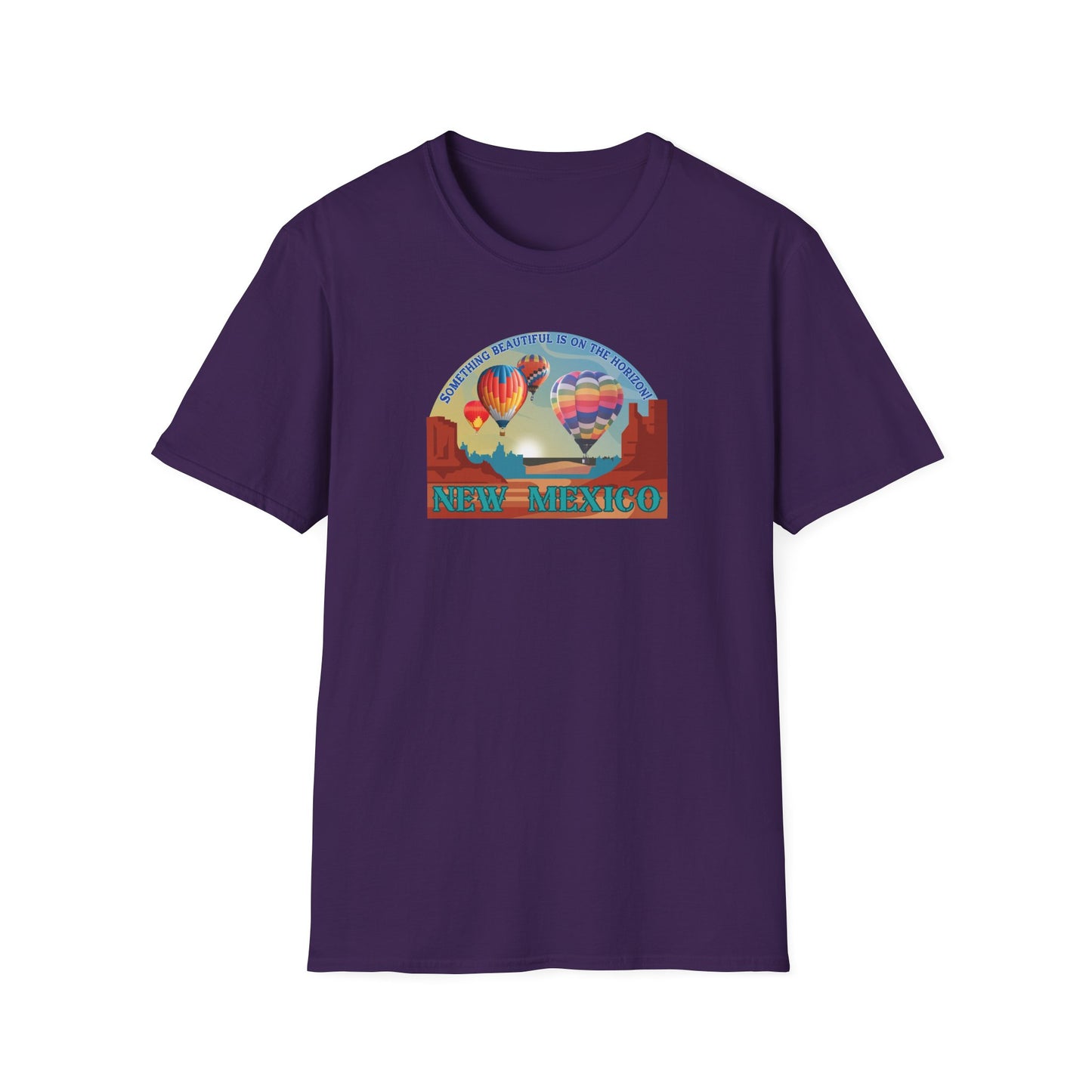 Something Beautiful on the Horizon - Balloons Unisex Softstyle T-Shirt