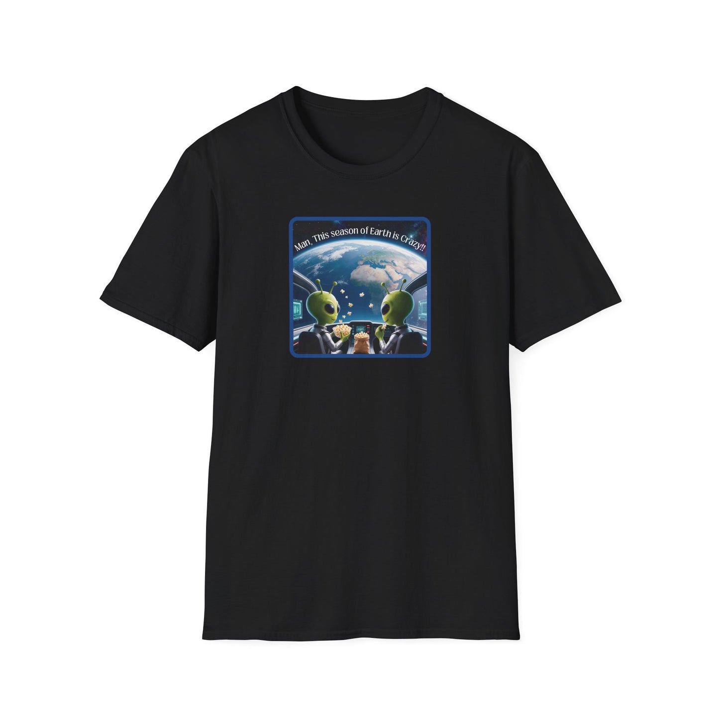 Extraterrestrials Enjoying the Show Unisex Softstyle T-Shirt