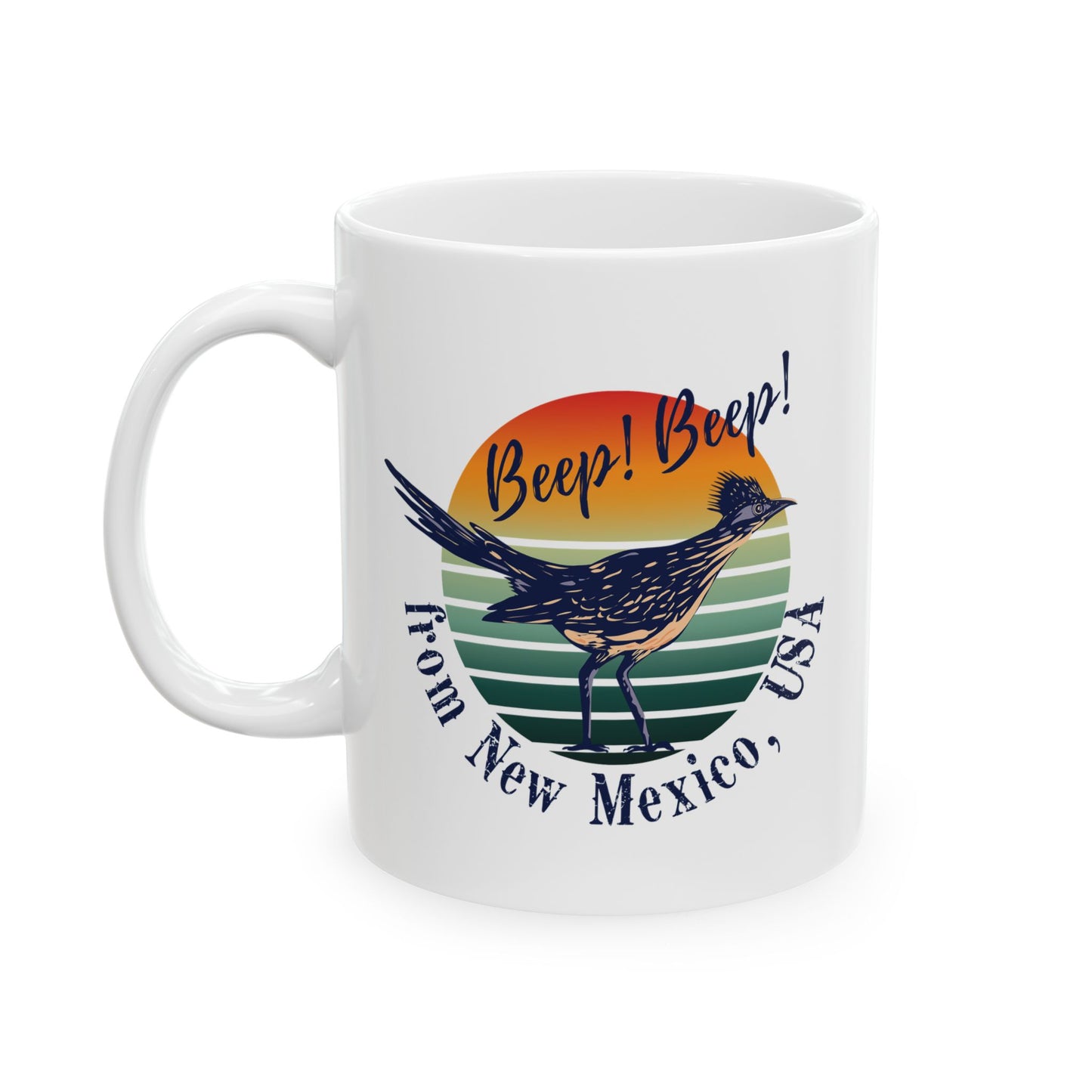 Beep Beep New Mexico Ceramic Mug, (11oz, 15oz)