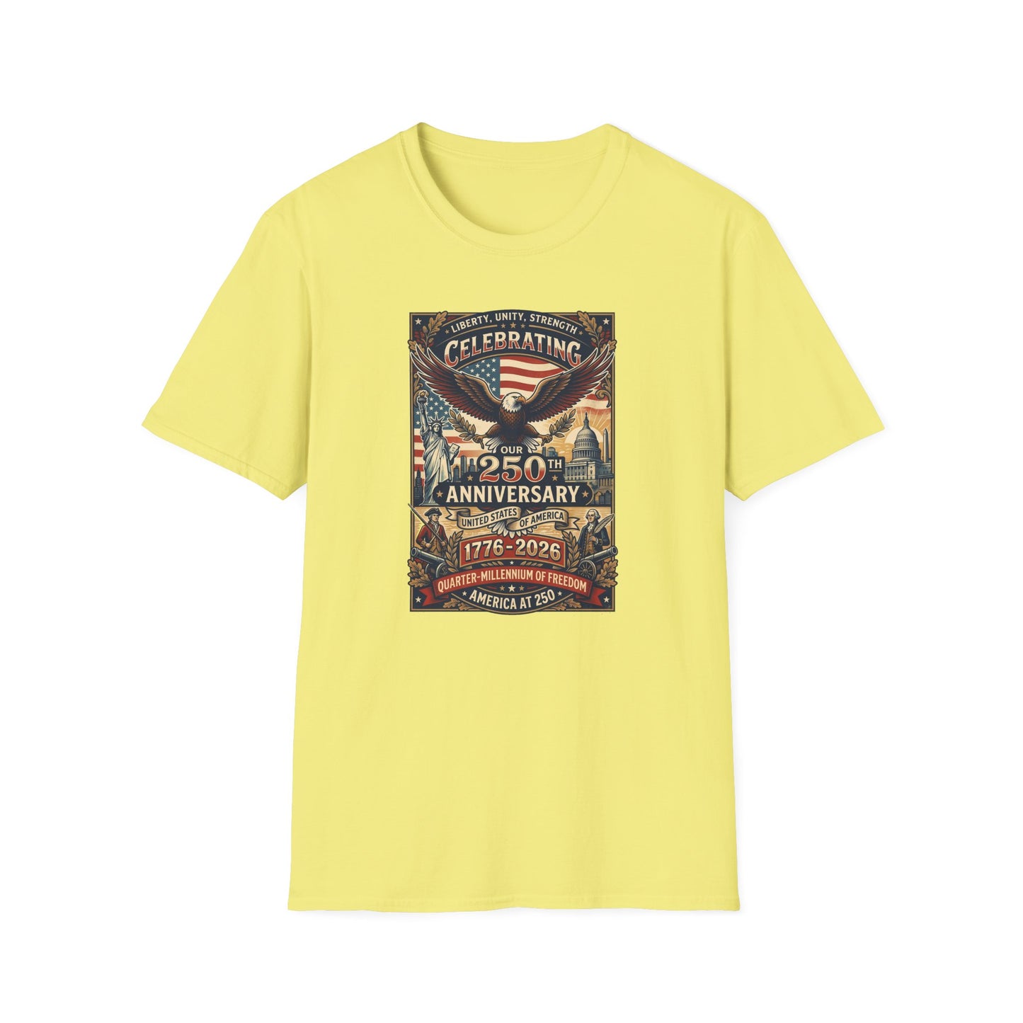America 250: Patriots Unisex Softstyle T-Shirt