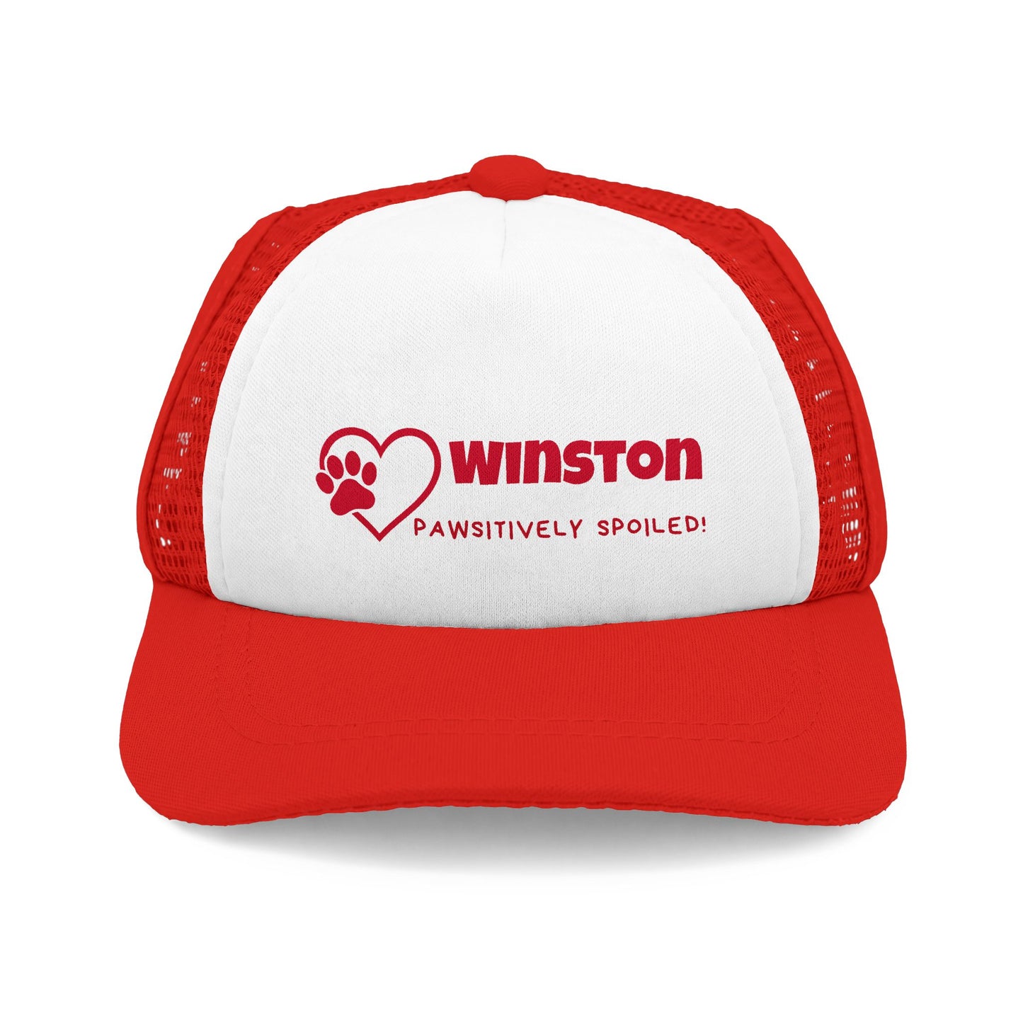 Pawsitively Spoiled, PERSONALIZED Dog Foam Trucker Hat