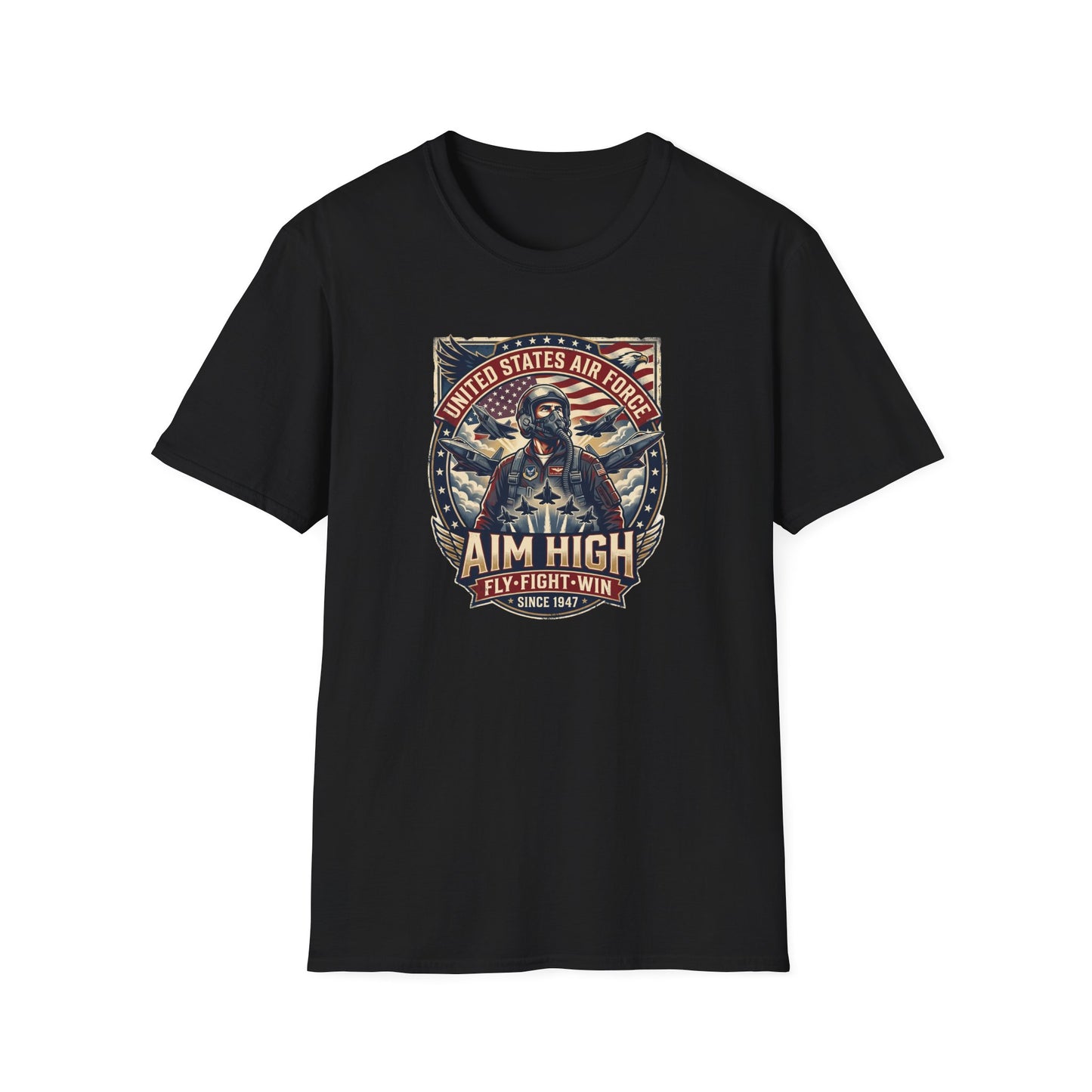 U.S. Air Force: Aim High Unisex Softstyle T-Shirt