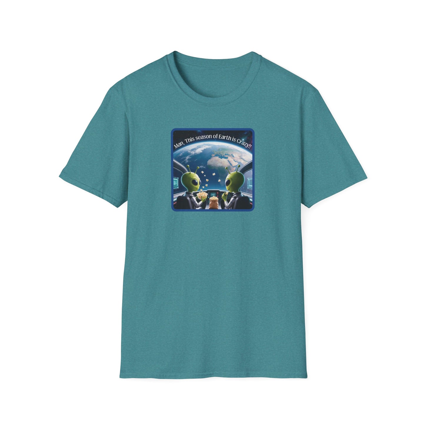 Extraterrestrials Enjoying the Show Unisex Softstyle T-Shirt