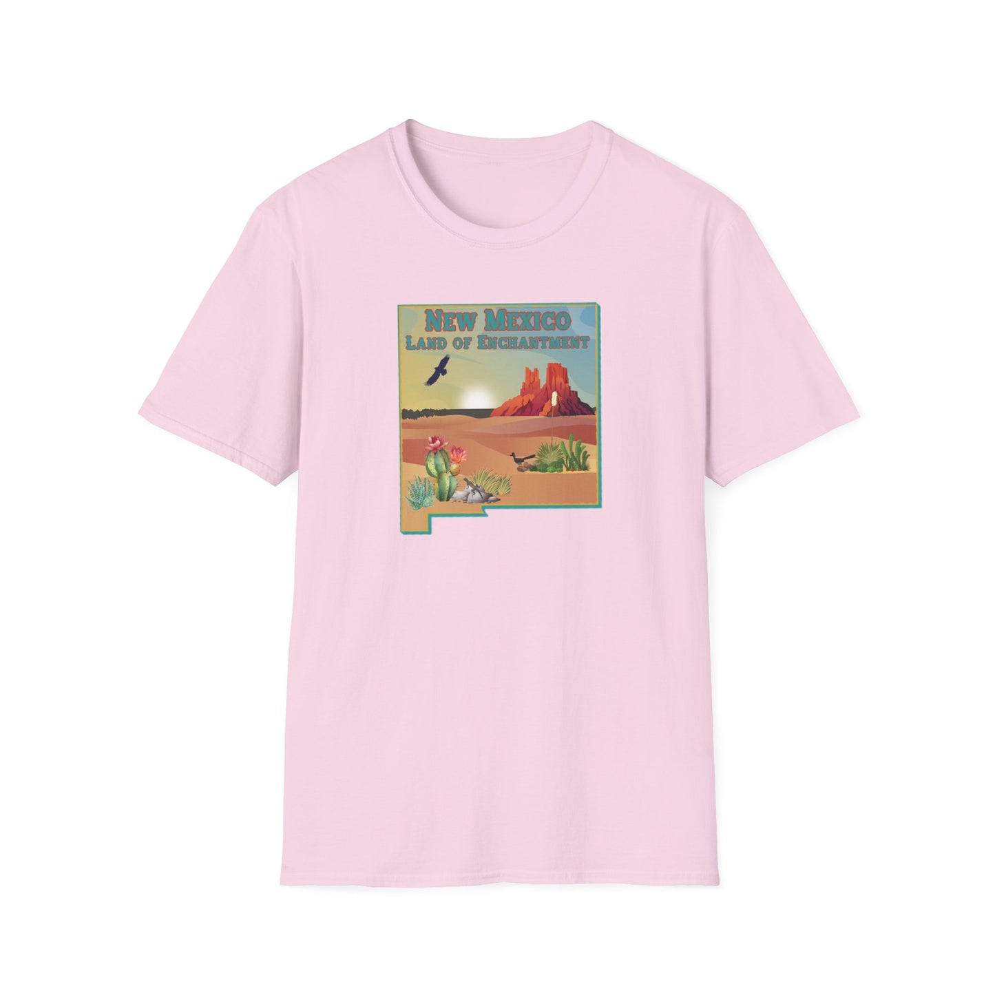 New Mexico: Land of Enchantment - Desert Unisex Softstyle T-Shirt