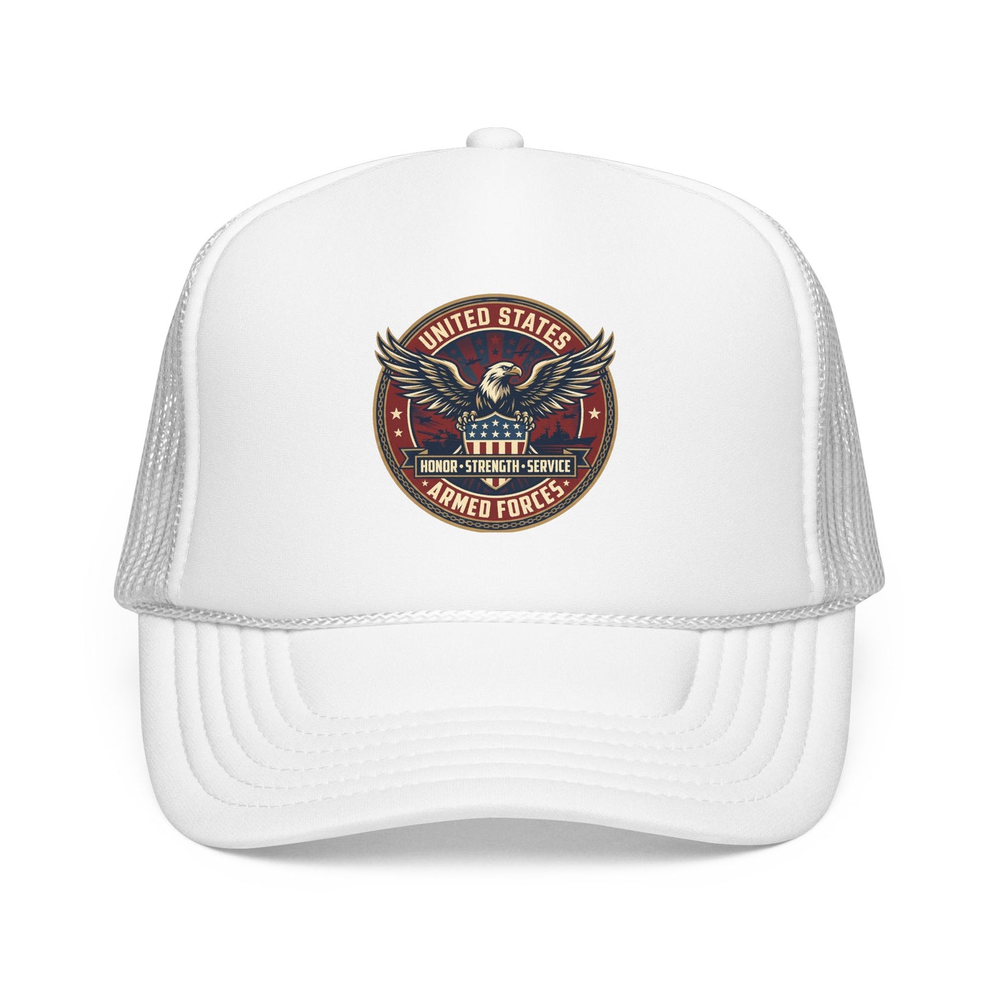 U.S. Armed Forces Patriotic Trucker Hat