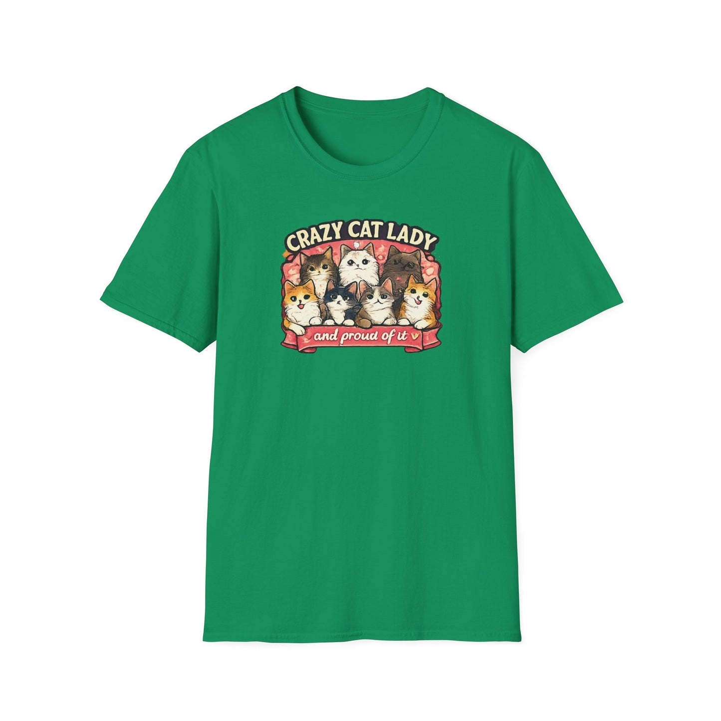 Crazy Cat Lady Unisex Softstyle T-Shirt