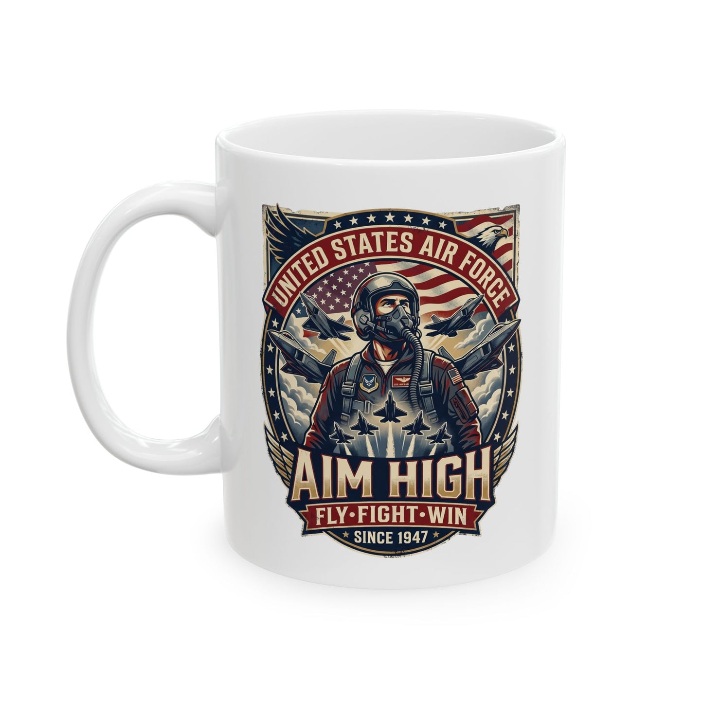 U.S. Air Force: Aim High Ceramic Mug, (11oz, 15oz)