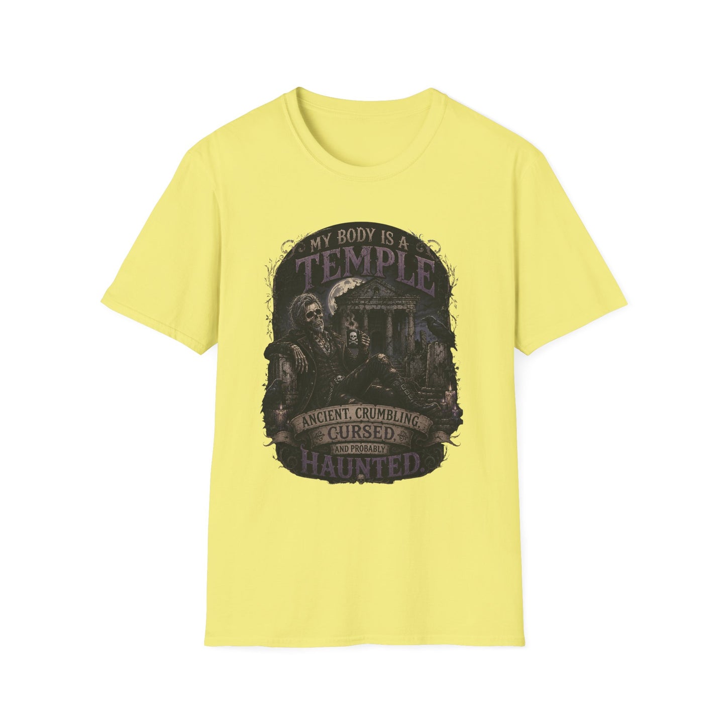 Body a Temple - Male Unisex Softstyle T-Shirt