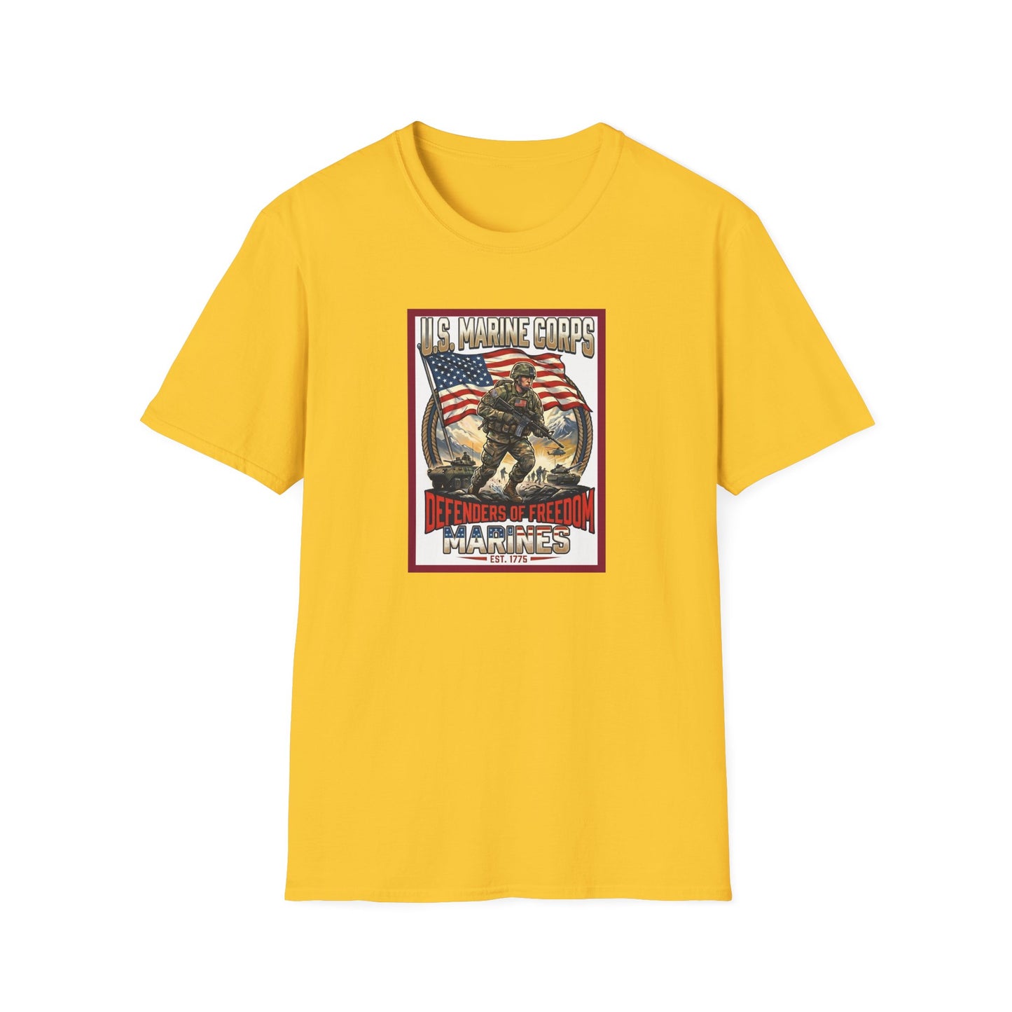 U.S. Marine Corps Defenders of Freedom Unisex Softstyle T-Shirt