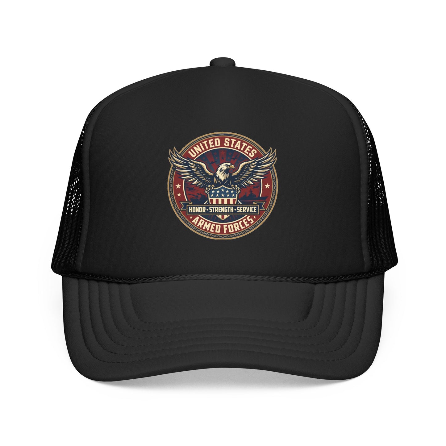 U.S. Armed Forces Patriotic Trucker Hat