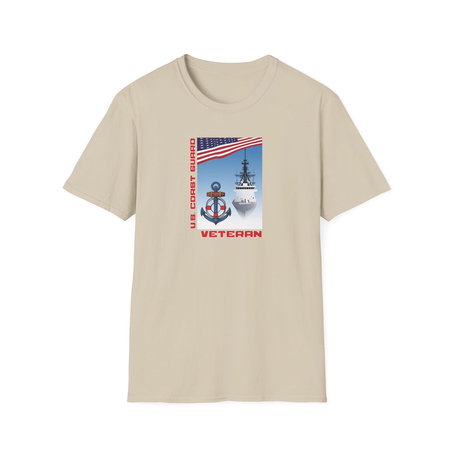 U.S. Coast Guard Veteran Unisex Softstyle T-Shirt