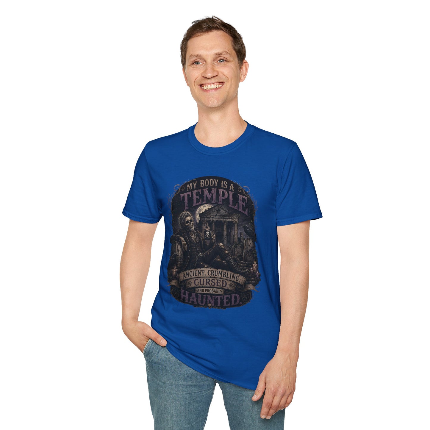 Body a Temple - Male Unisex Softstyle T-Shirt