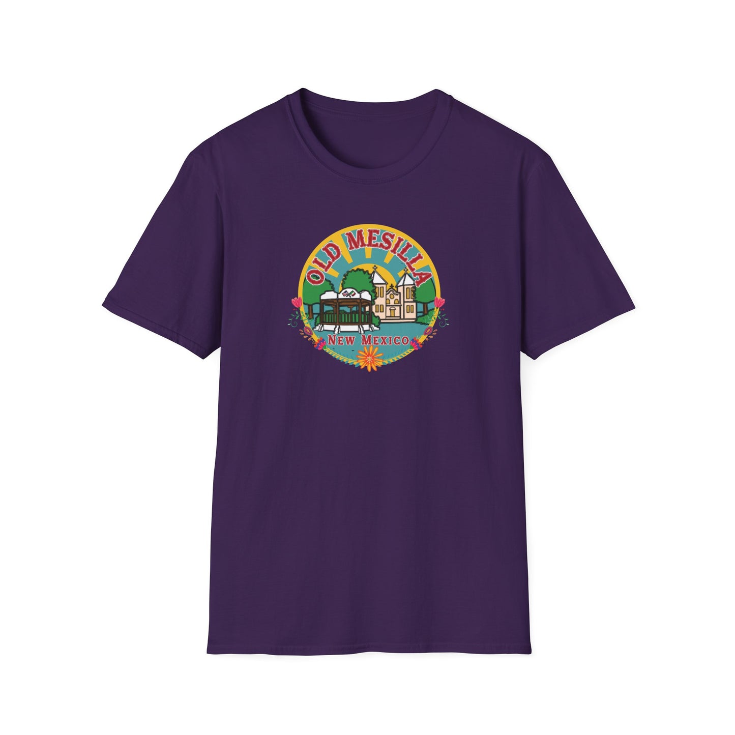 Old Mesilla - Round Unisex Softstyle T-Shirt
