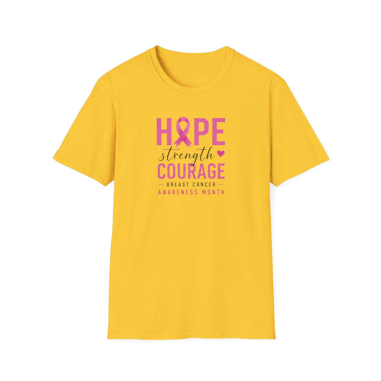 Hope Strength Courage  Unisex Softstyle T-Shirt