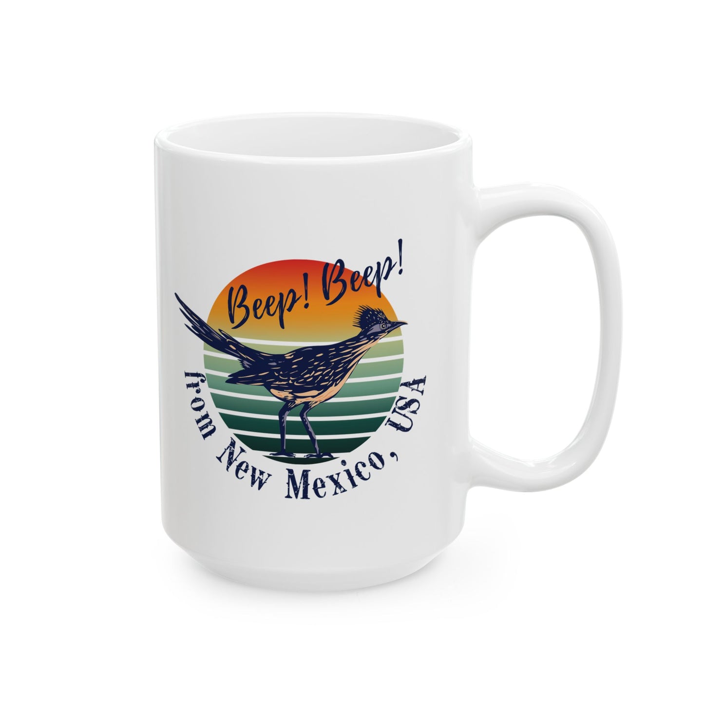 Beep Beep New Mexico Ceramic Mug, (11oz, 15oz)