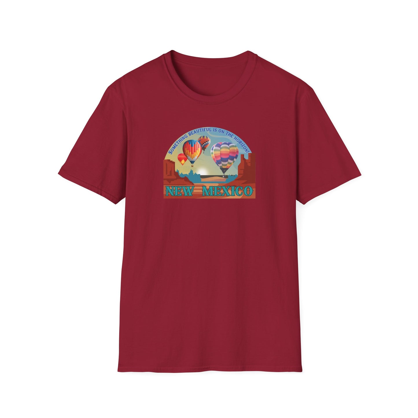 Something Beautiful on the Horizon - Balloons Unisex Softstyle T-Shirt