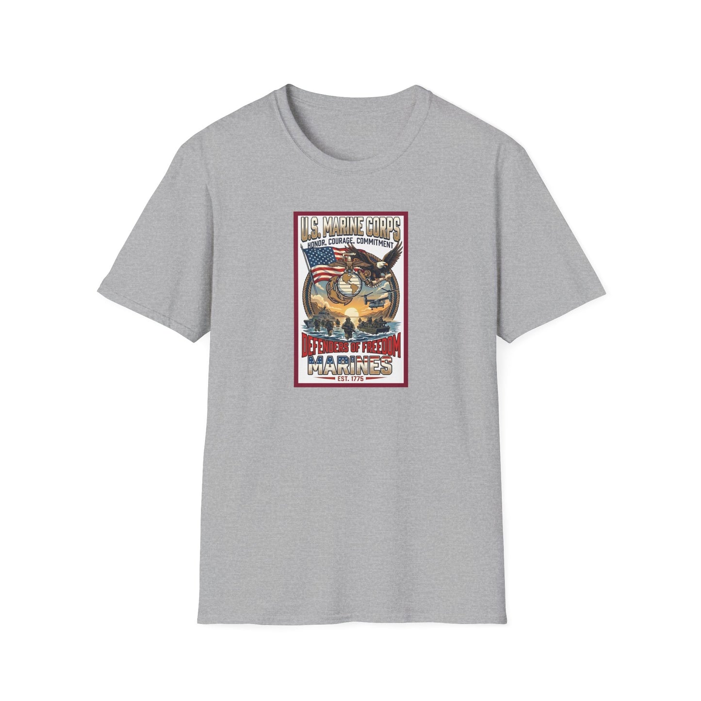U.S. Marine Corps Honor, Courage, Commitment Unisex Softstyle T-Shirt