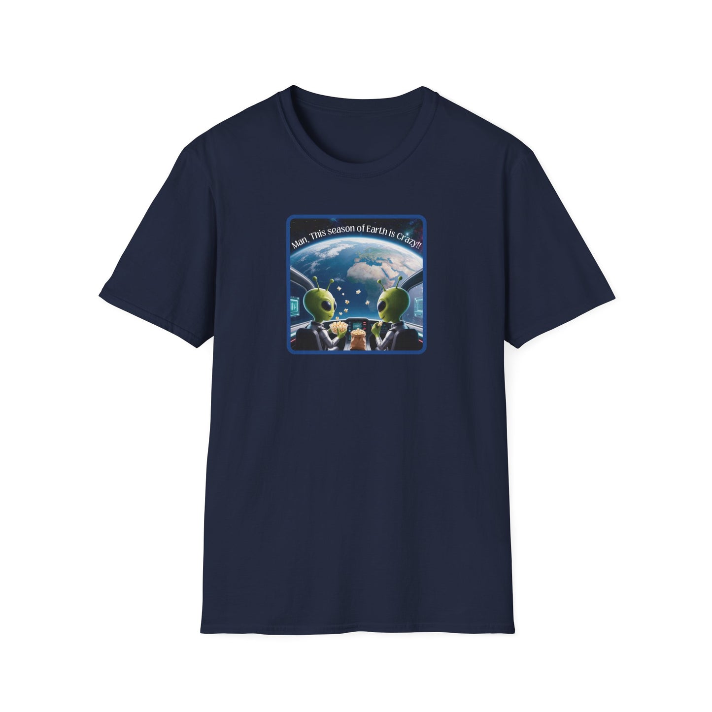 Extraterrestrials Enjoying the Show Unisex Softstyle T-Shirt