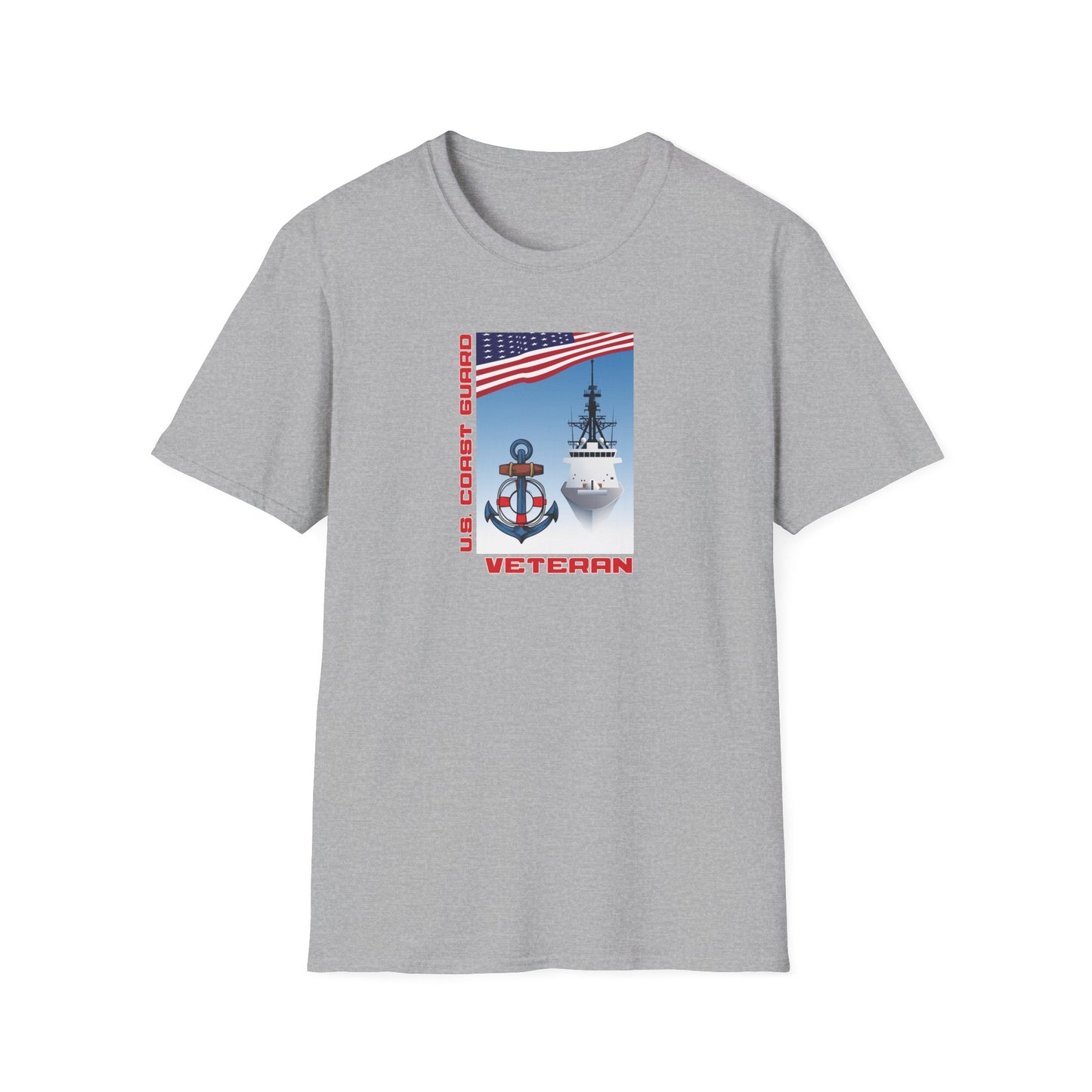 U.S. Coast Guard Veteran Unisex Softstyle T-Shirt