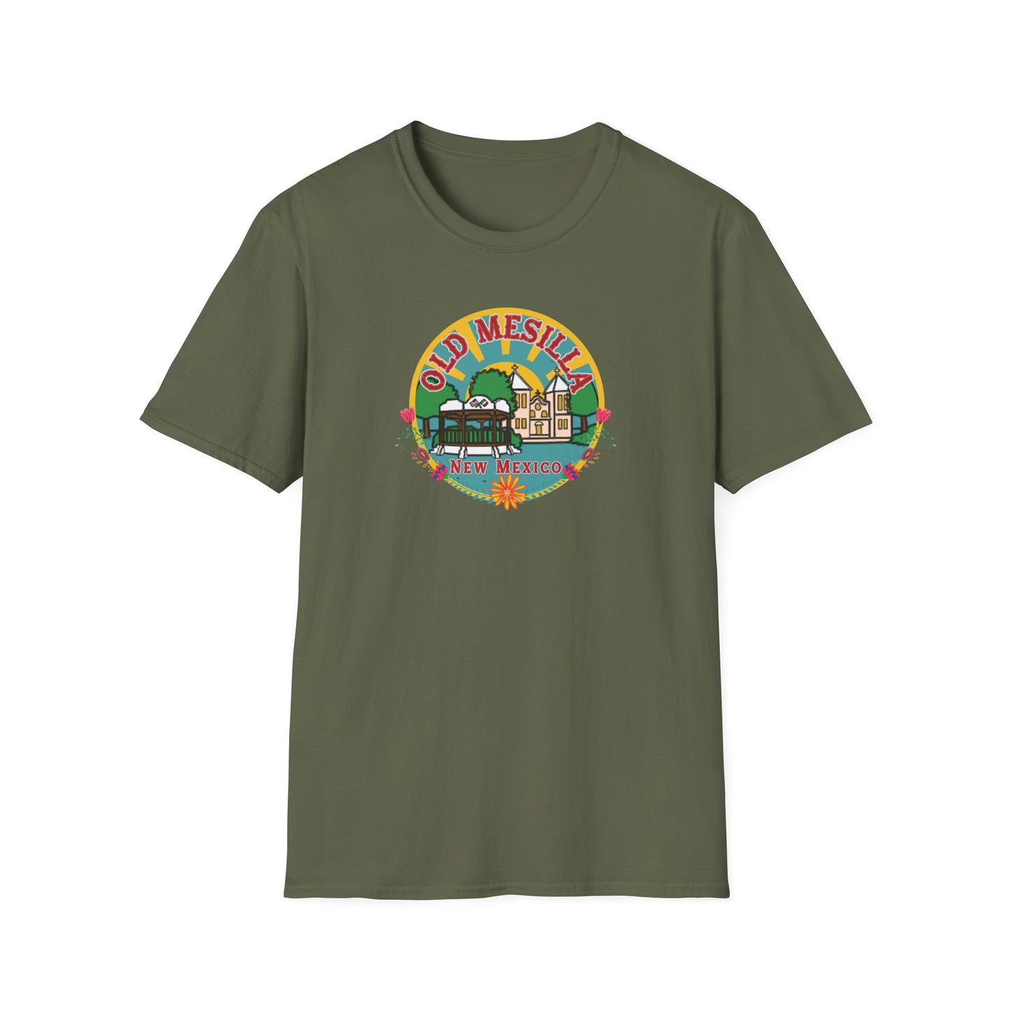 Old Mesilla - Round Unisex Softstyle T-Shirt