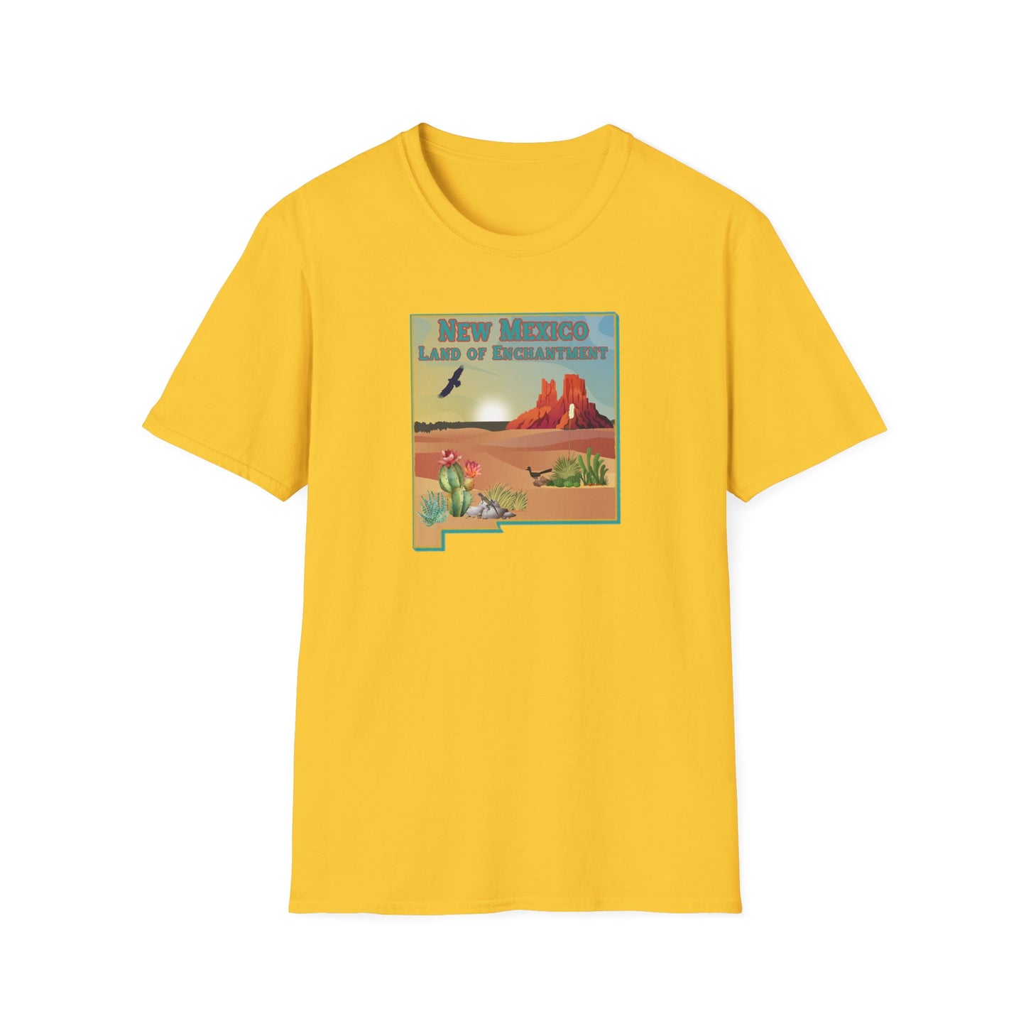 New Mexico: Land of Enchantment - Desert Unisex Softstyle T-Shirt