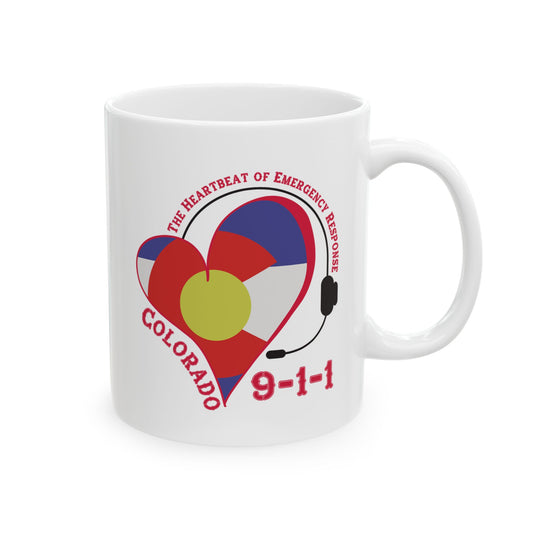 Colorado 911 Heartbeat Ceramic Mug (11oz, 15oz)