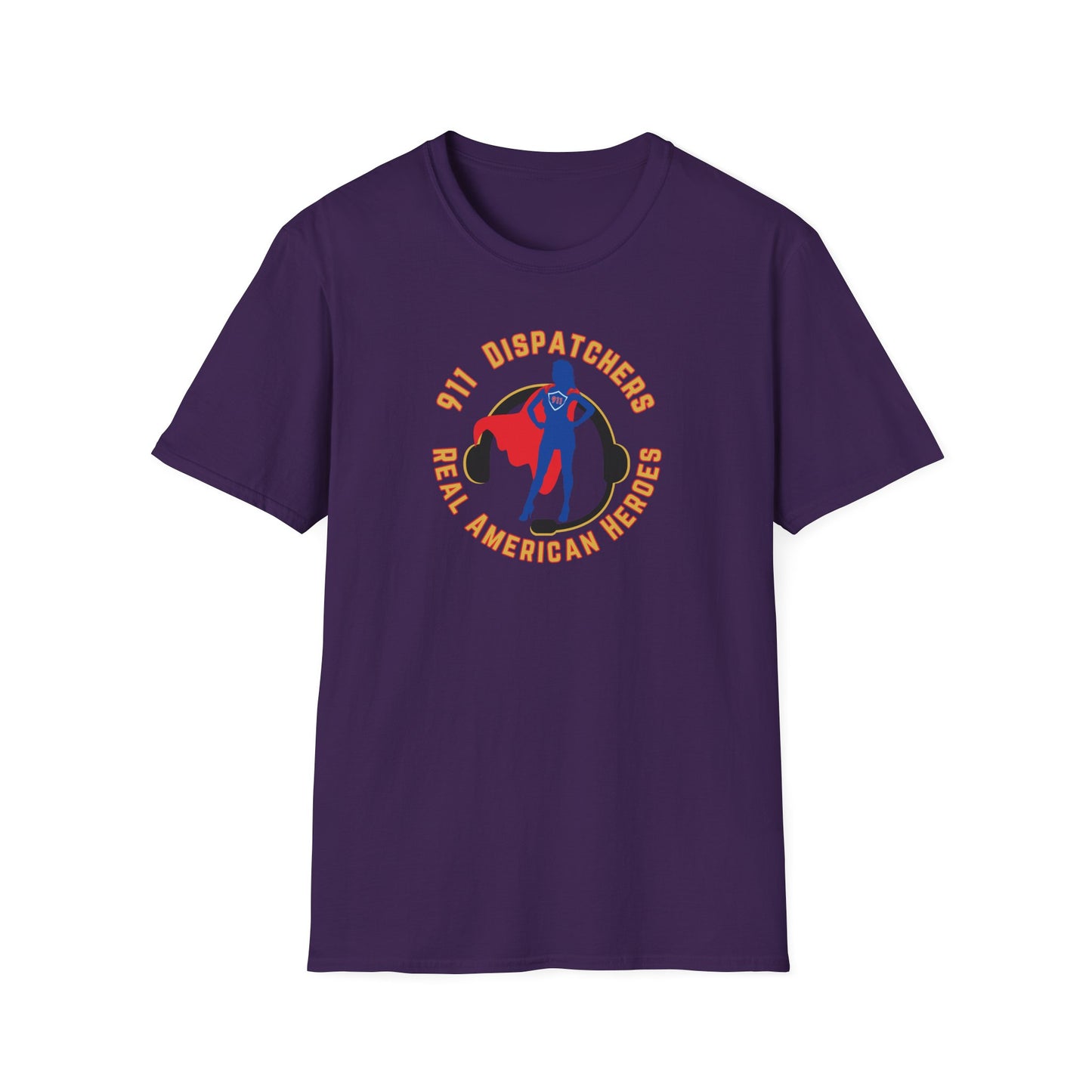 911 Dispatcher Real American Hero - Female Unisex Softstyle T-Shirt