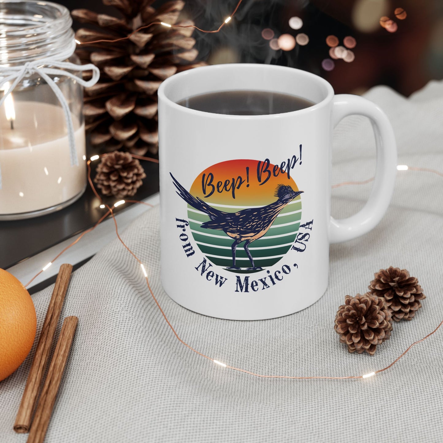 Beep Beep New Mexico Ceramic Mug, (11oz, 15oz)