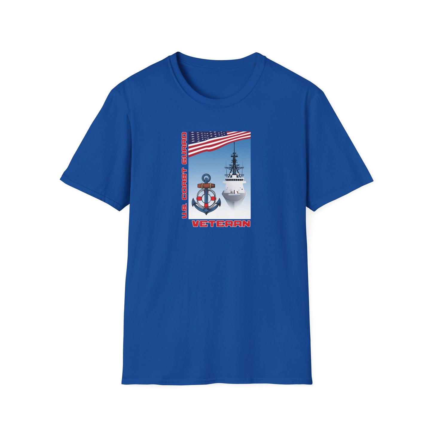 U.S. Coast Guard Veteran Unisex Softstyle T-Shirt