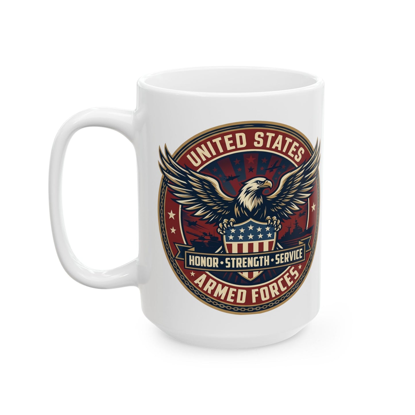 U.S. Armed Forces Ceramic Mug (11oz, 15oz)